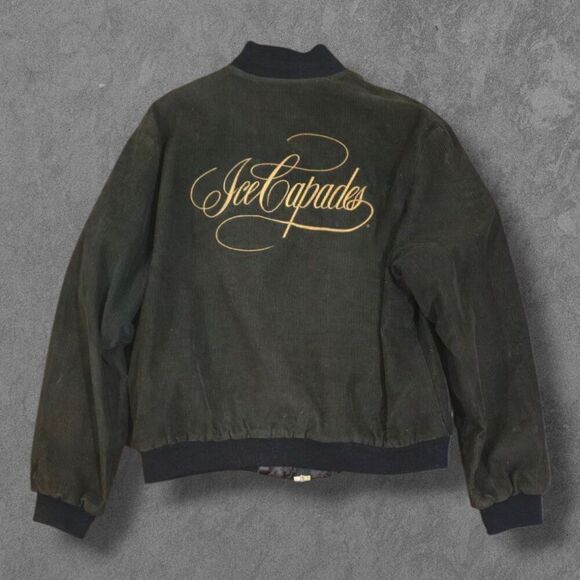 Vintage 90s Ice Capades Embroidered Jacket With Lapel Pin USA Made Large RARE - Picture 1 of 6